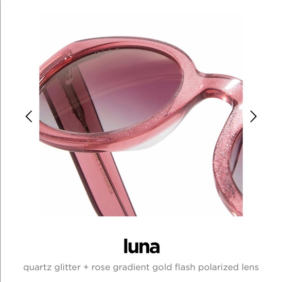 DIFF eyewear Luna sunglasses rose quartz glitter - Picture 4 of 5